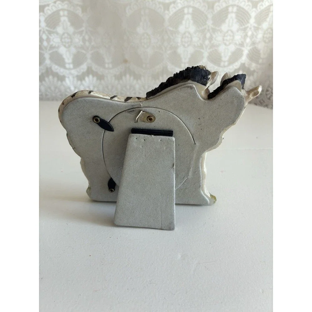 Zebra Animal Photo Frame | Safari Wildlife Decor | Jungle Rustic Accent Vintage